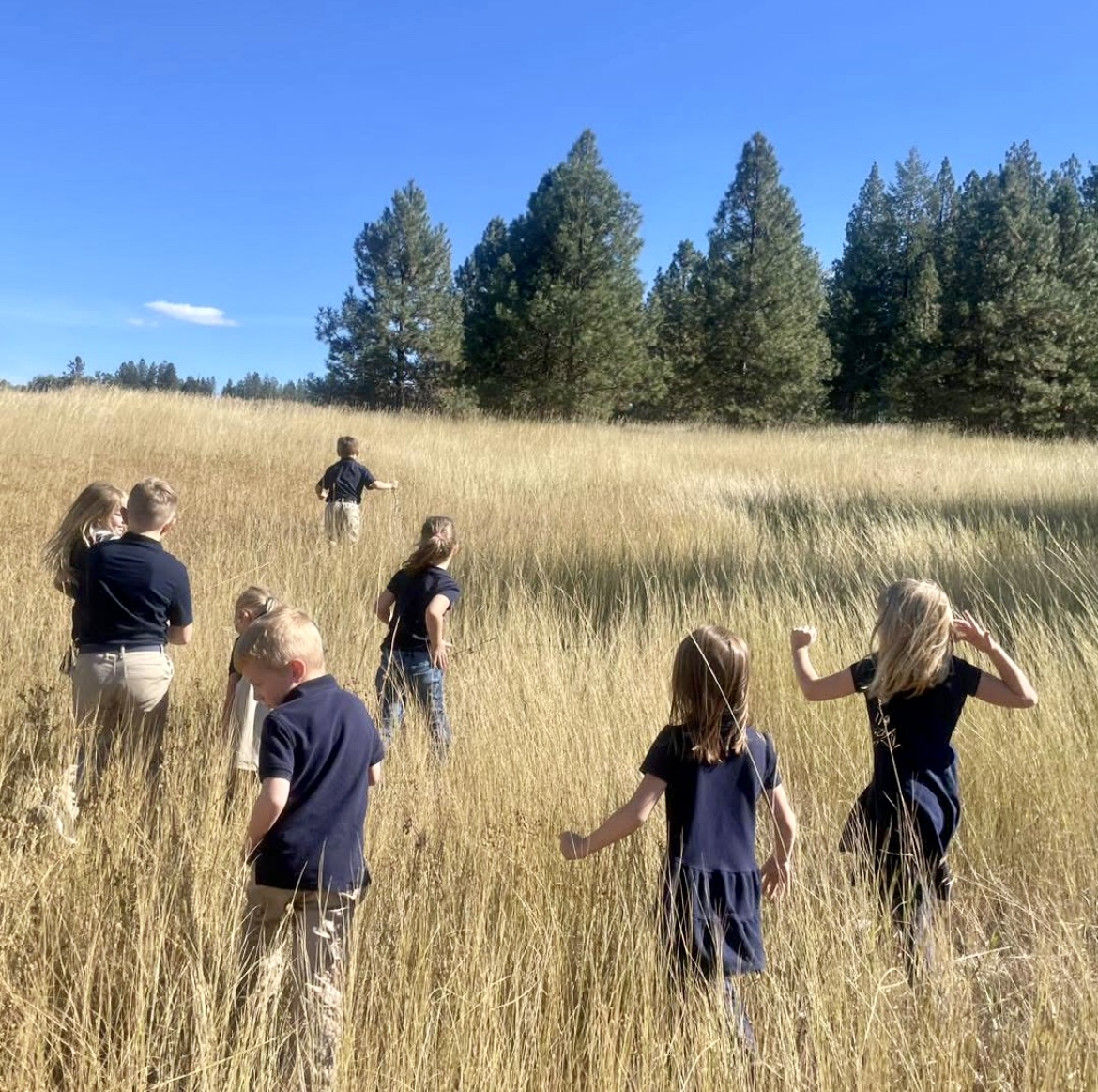 Ivy Academy students exploring the outdoors